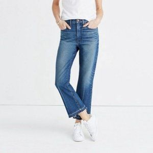 Madewell Retro Crop Bootcut Raw Hem Jeans 27